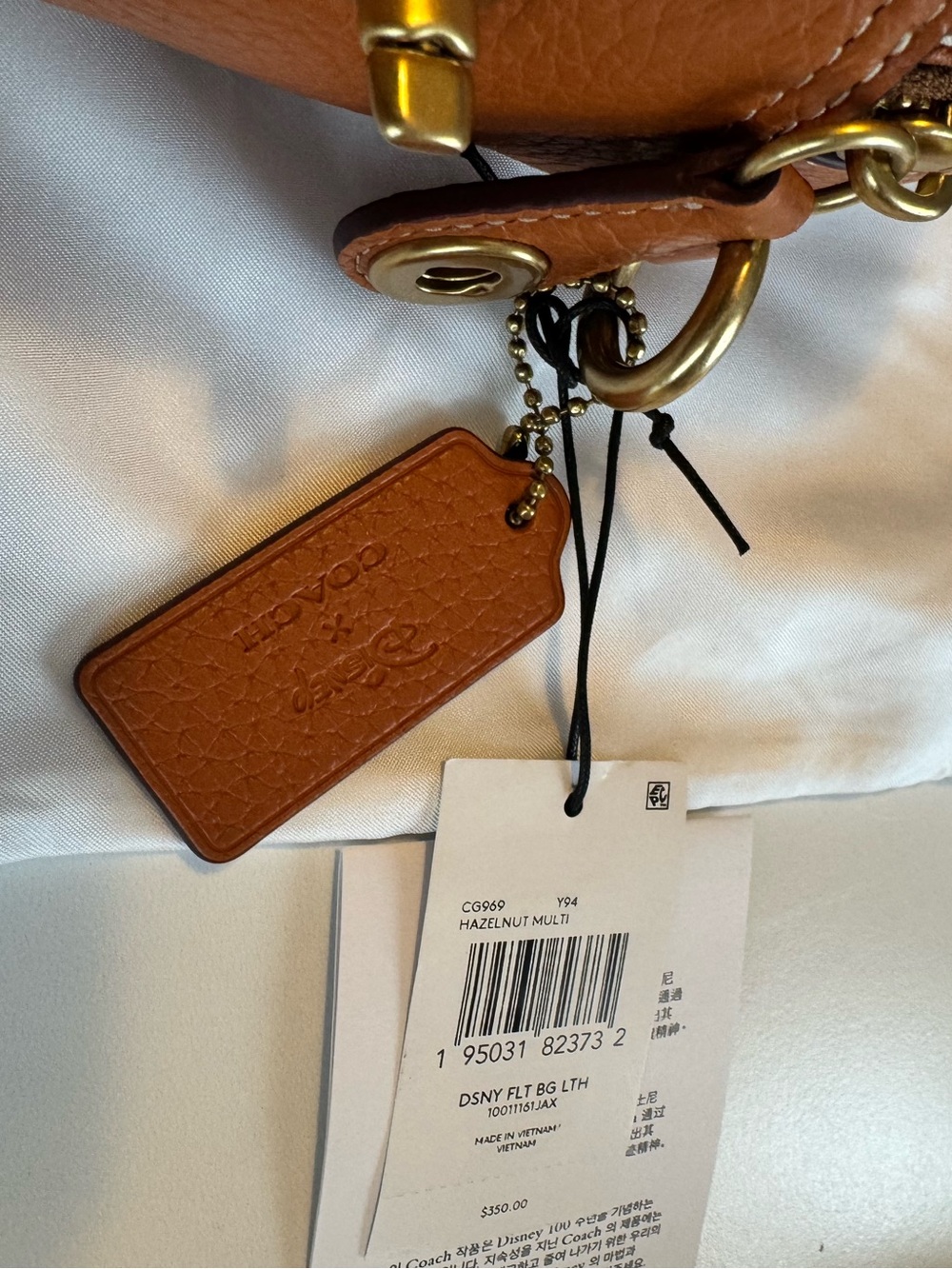 NWT Coach x Disney 100th Anniversary Mickey Mouse Caterpillar Flight Bag - Picture 13 of 13